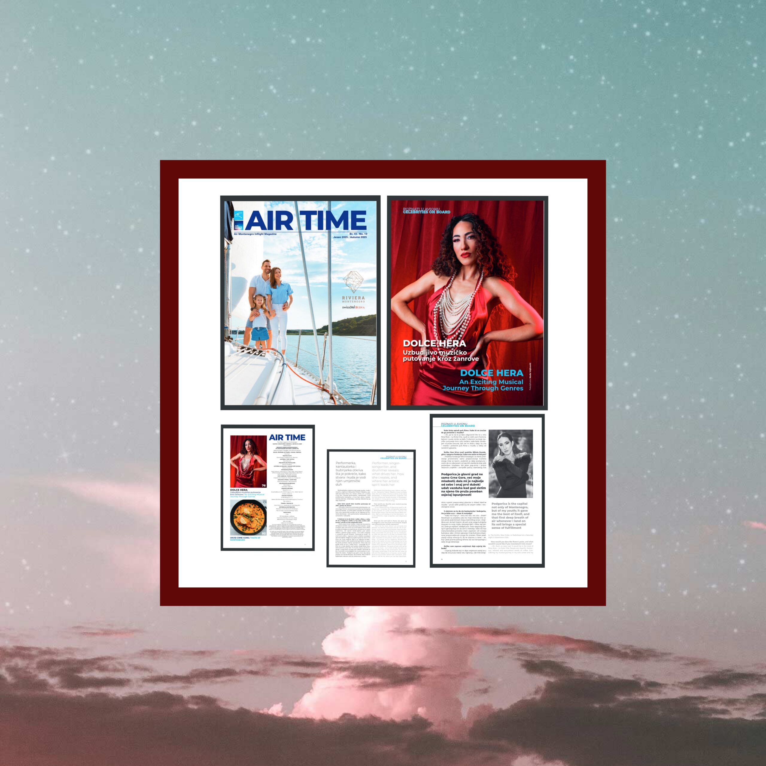 Dolce Hera interview for Air Montenegro Inflight Magazine AIR TIME